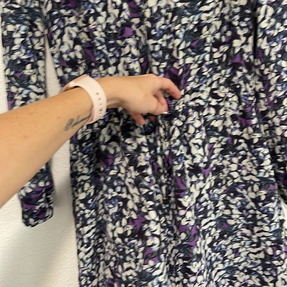 Rebecca Taylor| Silk Shift Dress| Multi color size 4 - Picture 9 of 10